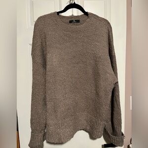 Women’s Oversized Cozy Brown Sweater XL